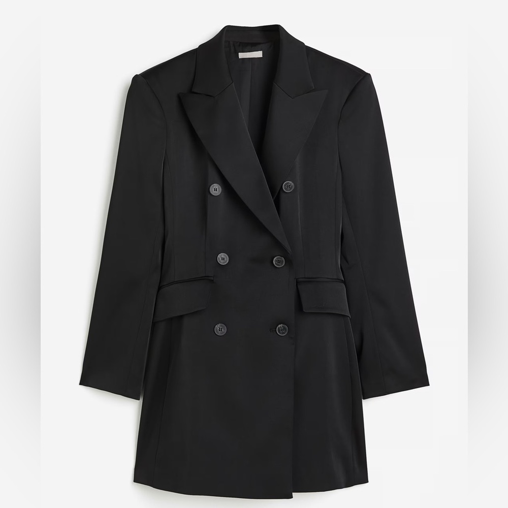 H&M Elegant Black Blazer Dress